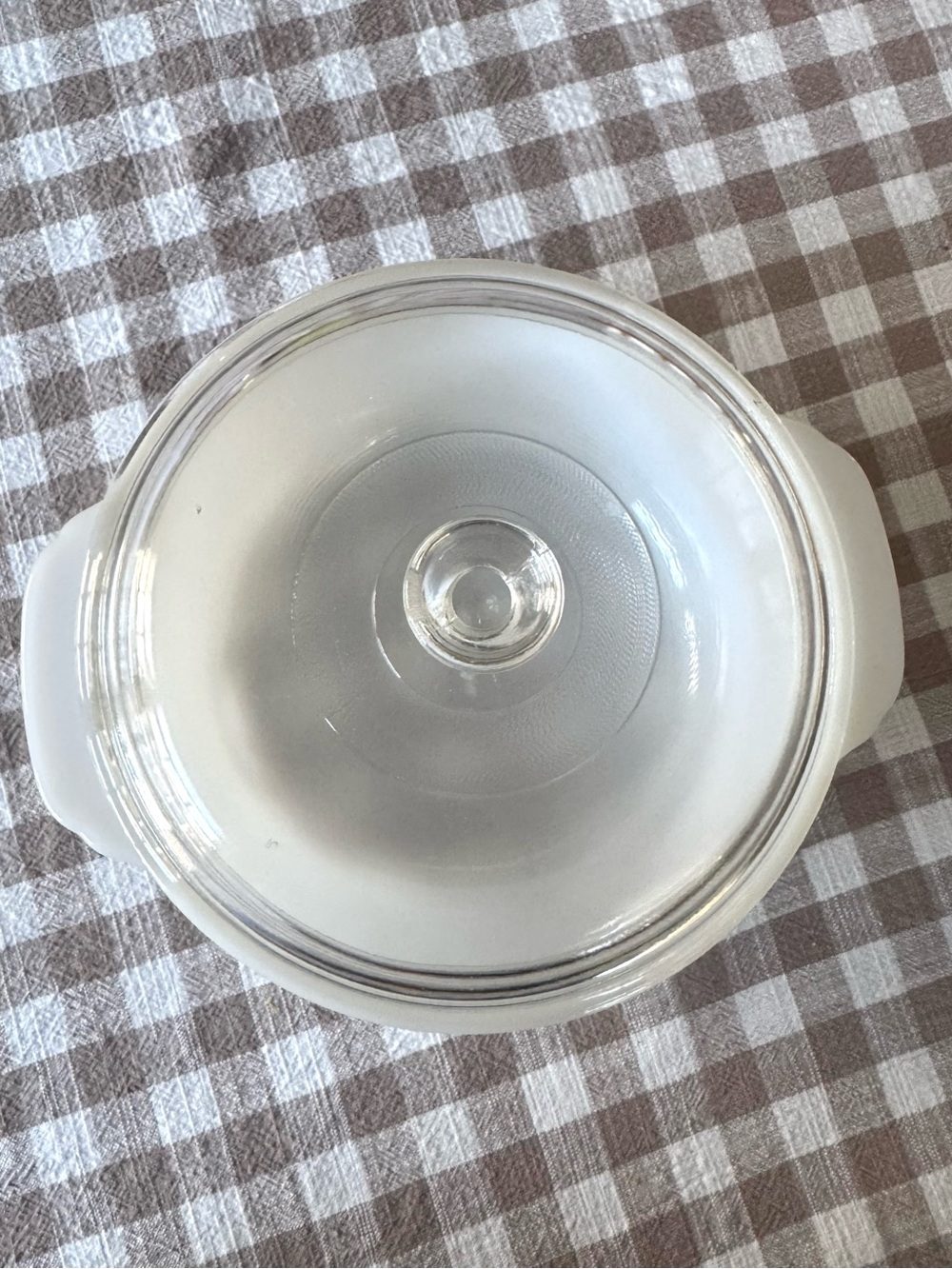 Anchor Hocking Fire-King White Milk Glass Round Casserole Dish 1.5 Qt